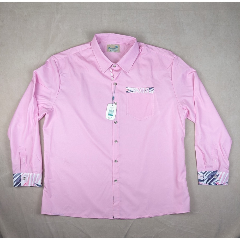 Royaura Hawaiian‎ XXL Mens Shirt NWT W Defects Long Sleeve